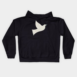 Folk Art Holiday Dove Kids Hoodie